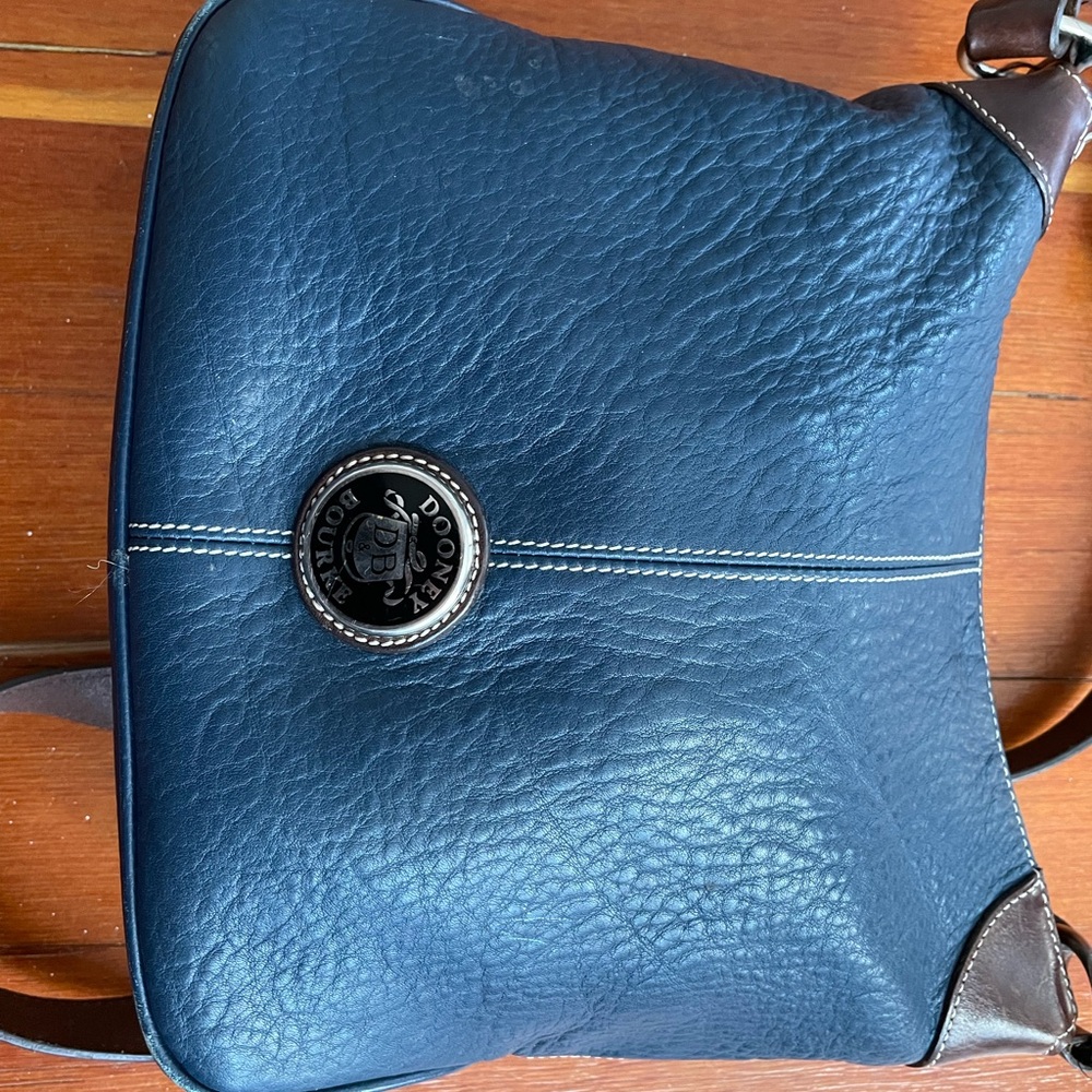 Dooney & Bourke Blue Leather Crossbody Bag